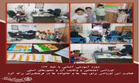 دوره آموزشی آشنایی با خط ۱۲۳ اورژانس اجتماعی و وظایف آن و محورهای اصلی فعالیت این اورژانس برای بچه ها و خانواده ها در فرهنگسرای برکه گرد 